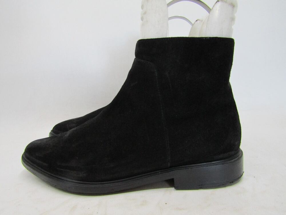 VIA SPIGA Womens Size 8.5 M Black Suede Zip Ankle Fashion Boots Bootie